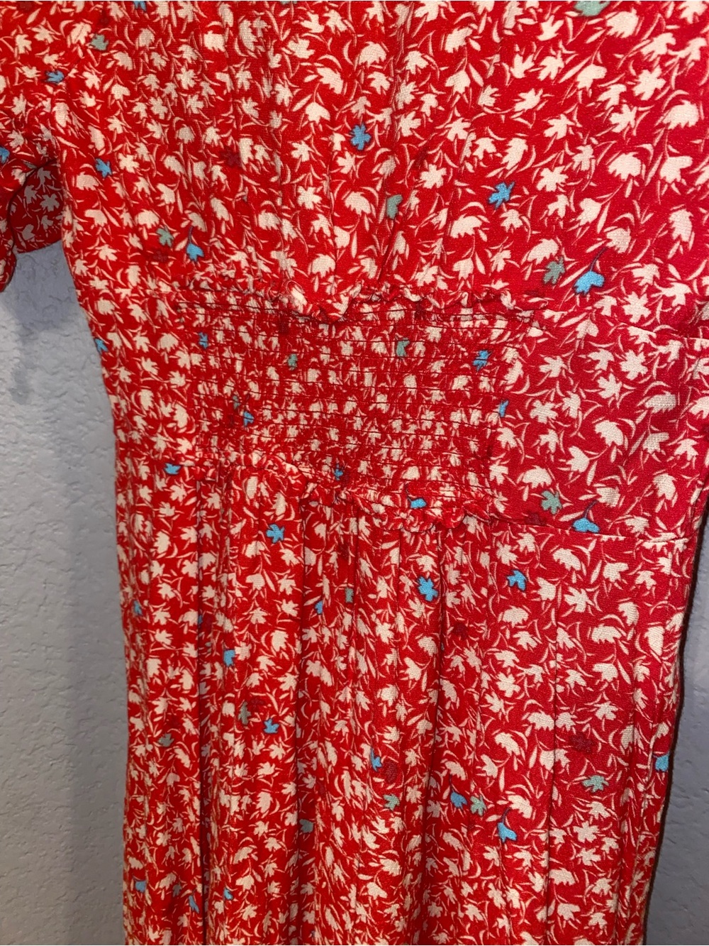 Free People Coral Floral Midi Dress - Picture 11 of 13